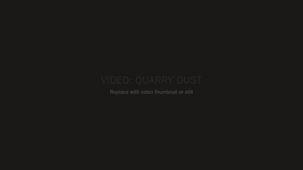 Quarry dust footage